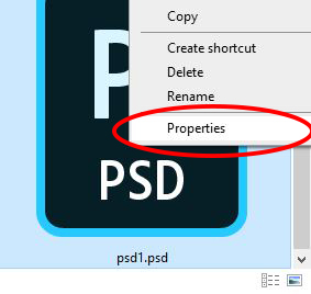 right click on photoshop icon