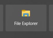file explorer icon window