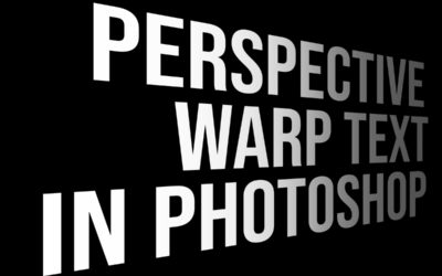 How to Perspective Warp Text in Photoshop