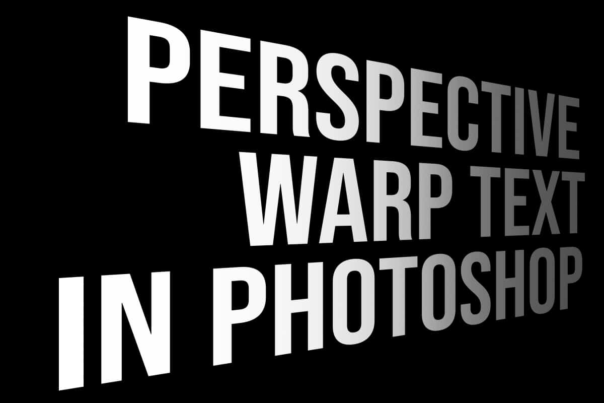 perspective warp text photoshop