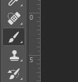 brush tool selected in photoshop