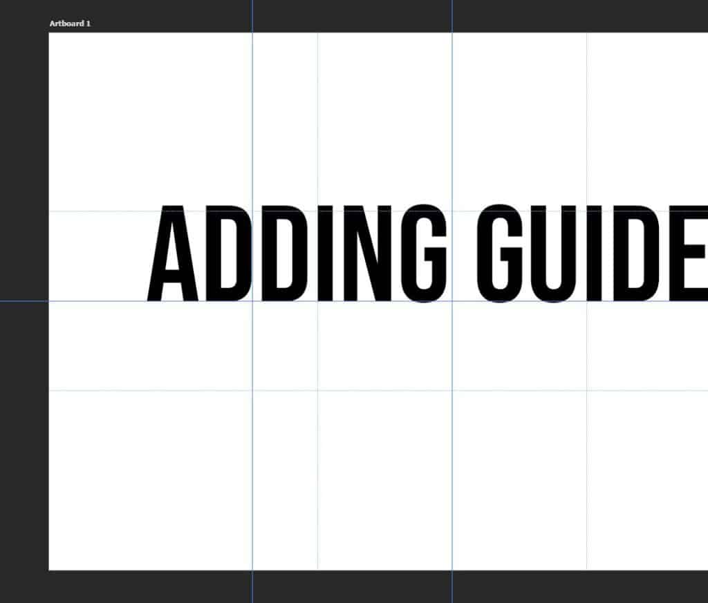 adding guides in Photoshop with the rulers