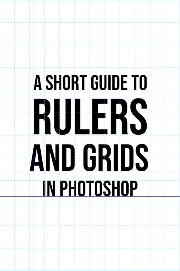using guides to align your text in Photoshop