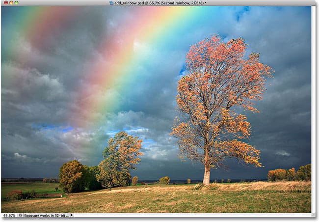Add a Realistic Rainbow to a Photo with Photoshop