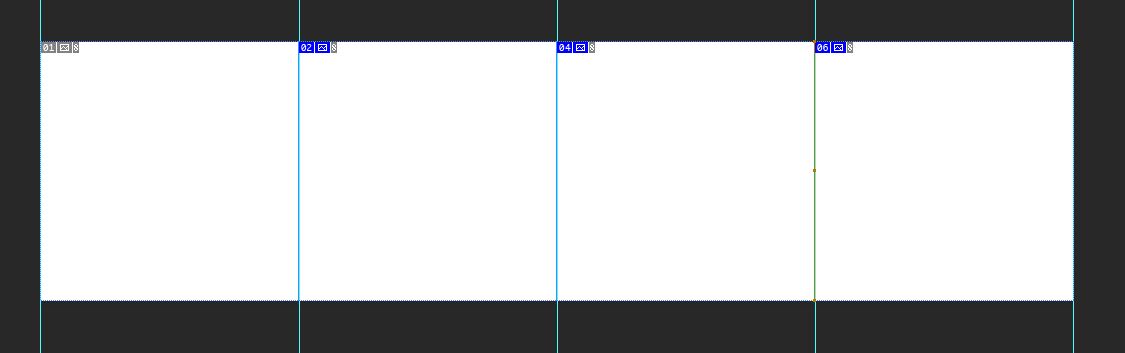 4 squares layout panorama photoshop