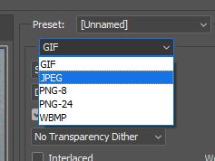 save for web in jpeg photoshop