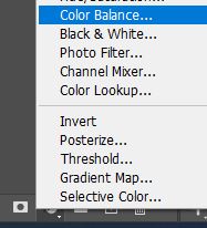 color balance adjustment layer photoshop
