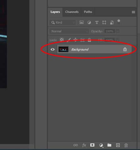 background layer in photoshop