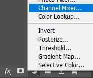 channel mixer adjustment layer photoshop