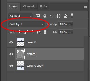 blend mode in the layer panel photoshop