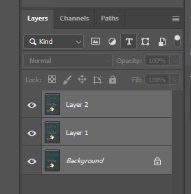 photoshop all layers seleceted