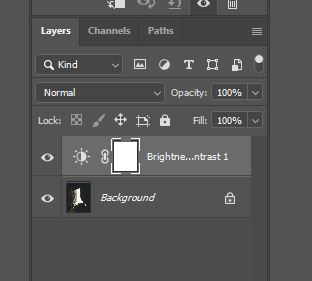 photoshop brightness and contrast layer