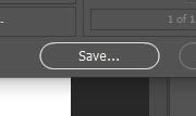 Photoshop save for web 