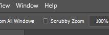 turned off scrubby Zoom photoshop