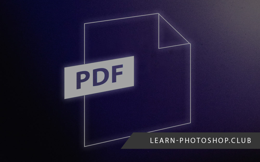 open and edit pdf in photoshop