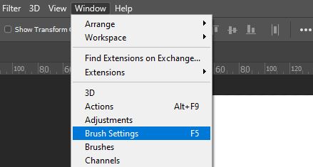 brush settings photoshop