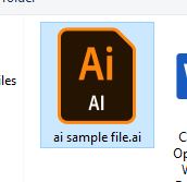 illustrator sample file. ai