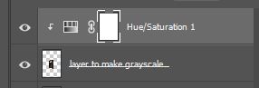 hue and saturation layer
